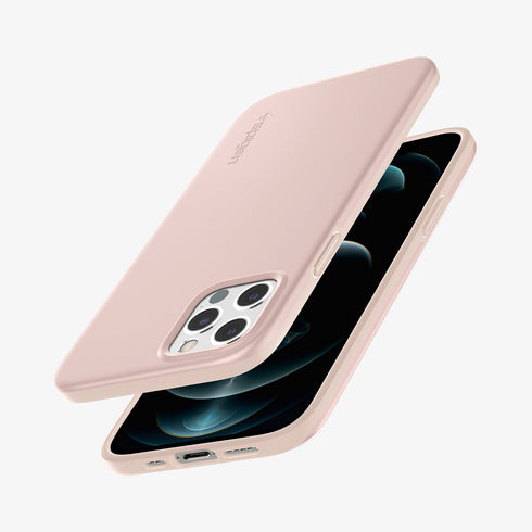 ACS01612 - iPhone 12 Pro Max Case Thin Fit in black showing the back